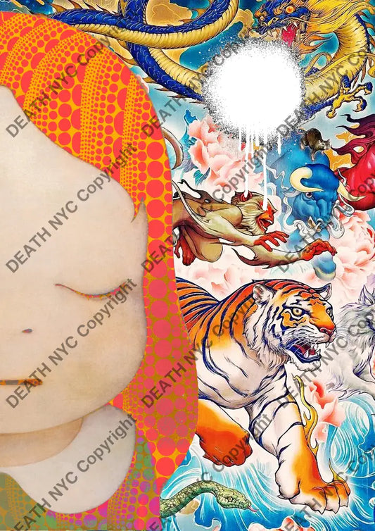 Auction ’J327 girl’ art print 45x32cm (Edition of 100) Art Print
