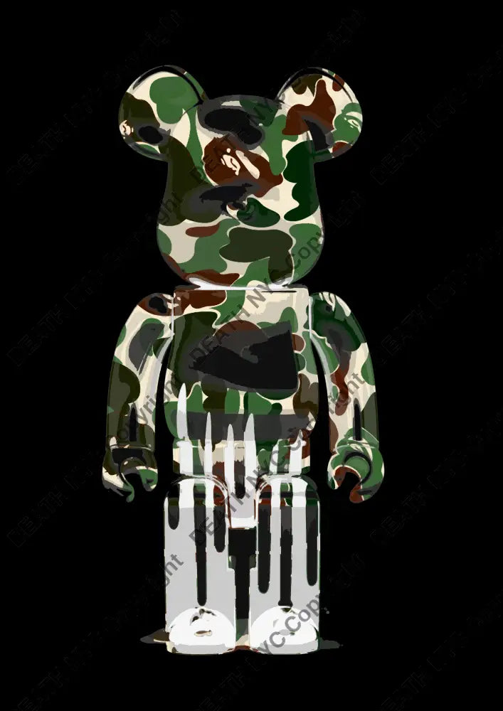 Auction ’J490 bear’ art print 45x32cm (Edition of 100) Art Print