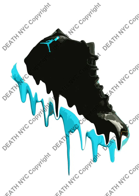 Auction ’jor AJ blue ’ art print 45x32cm (Edition of 100) Art Print