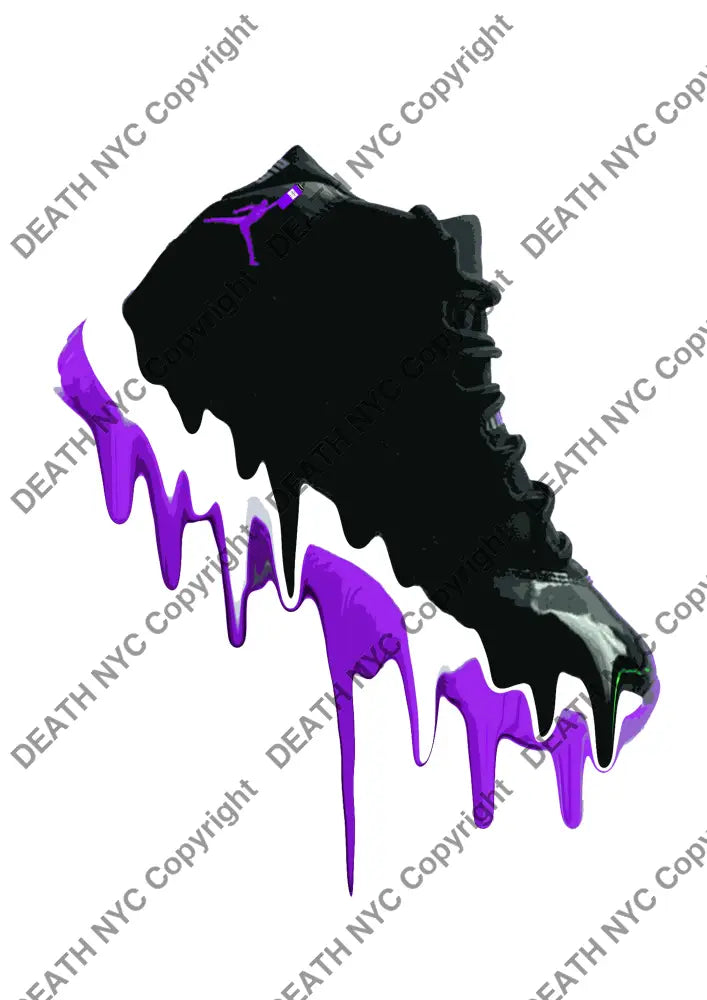 Auction ’jordn AJ purple’ art print 45x32cm (Edition of 100) Art Print