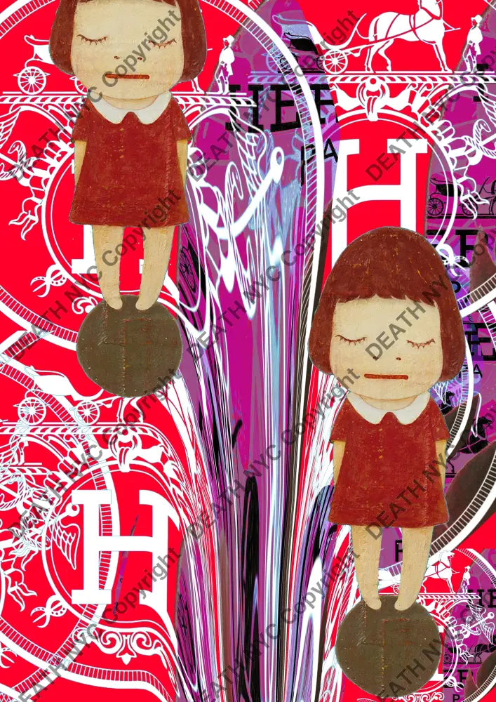 Auction ’K617 girl’ art print 45x32cm (Edition of 100) Art Print
