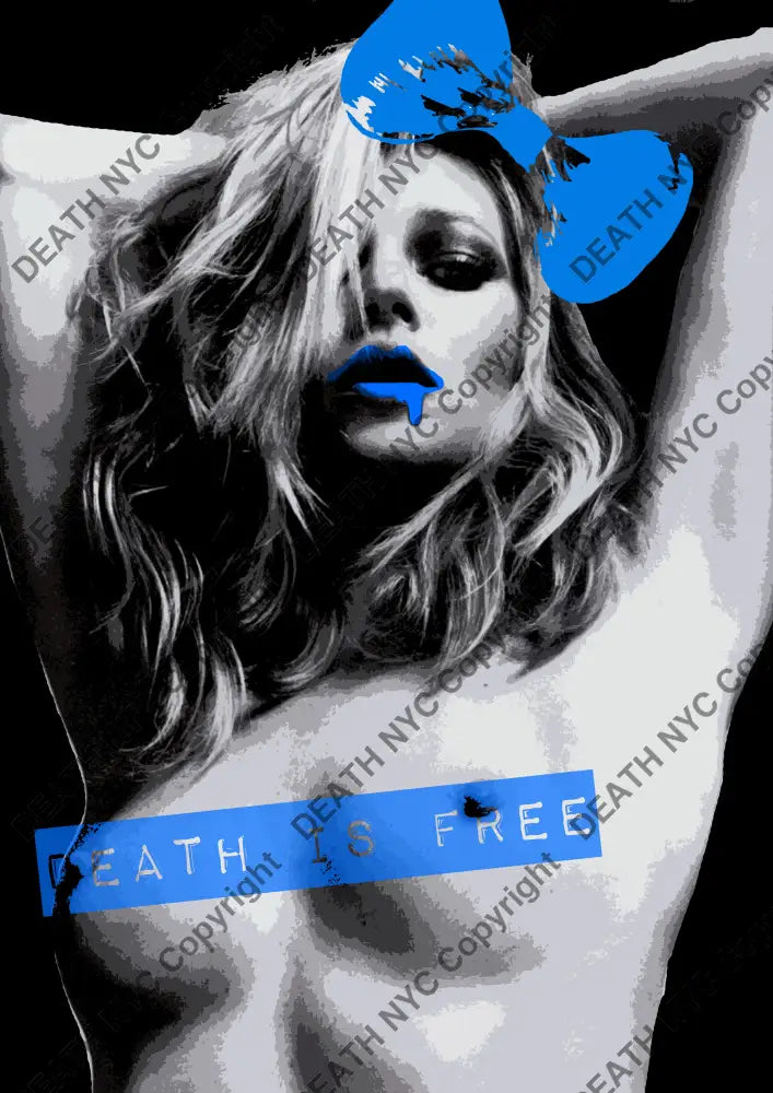 Auction ’kate drip death blue’ art print 45x32cm (Edition of 100) Art Print