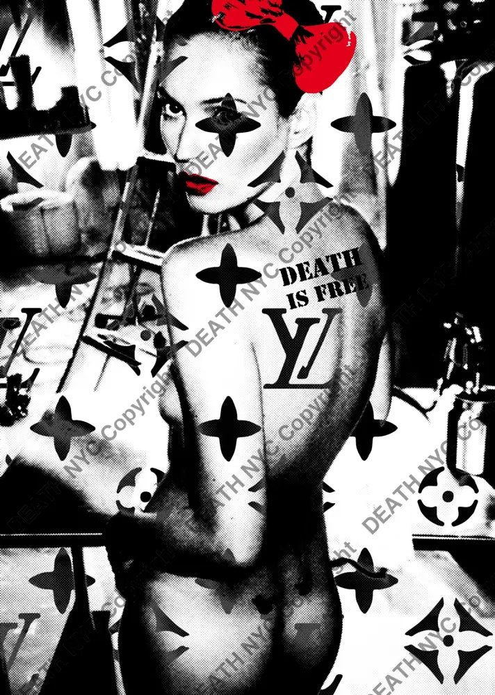 Auction ’kate stencil 3’’ art print 45x32cm (Edition of 100) Art Print