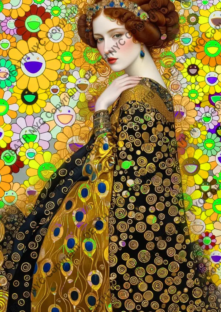 Auction ’klmt flwr’ 45x32cm (Edition of 100) BF595 Art Print