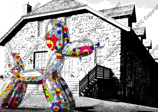 Auction ’koo dog flwr’ art print 45x32cm (Edition of 100) Art Print