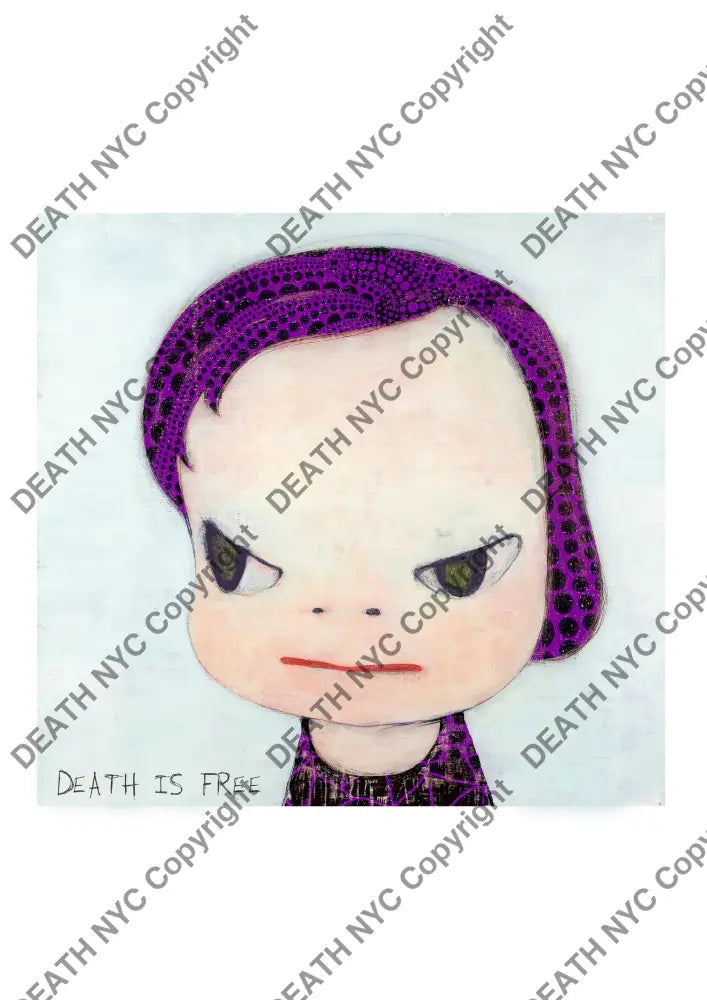 Auction ’ku N dif purple’ art print 45x32cm (Edition of 100) Art Print