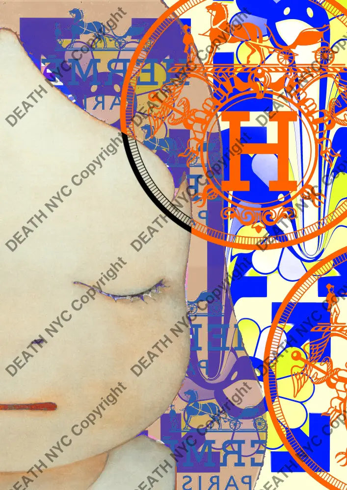 Auction ’L386 girl’ art print 45x32cm (Edition of 100) Art Print