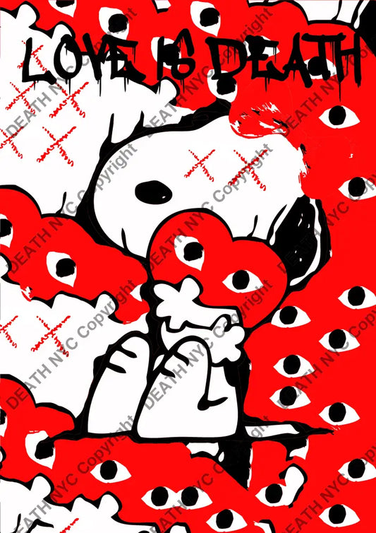 Auction ’love is death silly’ art print 45x32cm (Edition of 100) Art Print