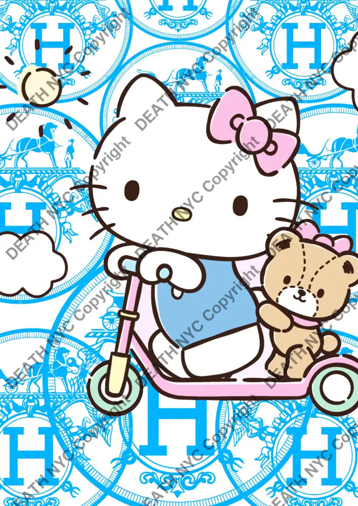 Auction ’M4047 kitty ’ art print 45x32cm (Edition of 100) - Art Print
