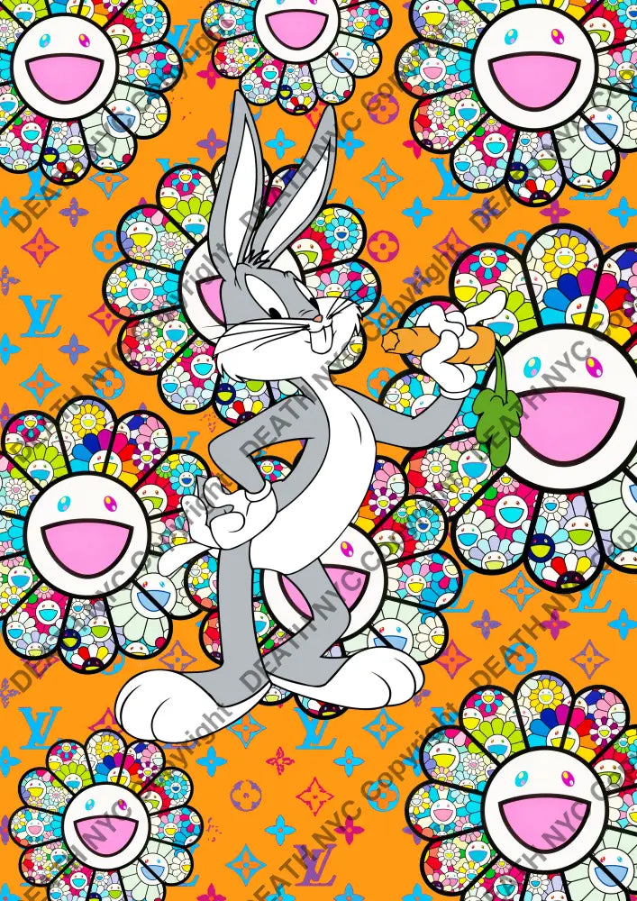 Auction ’M4427 bunny’ art print 45x32cm (Edition of 100) - Art Print