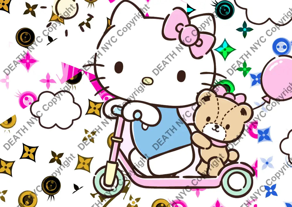 Auction ’M5227 kitty’ art print 45x32cm (Edition of 100) - Art Print