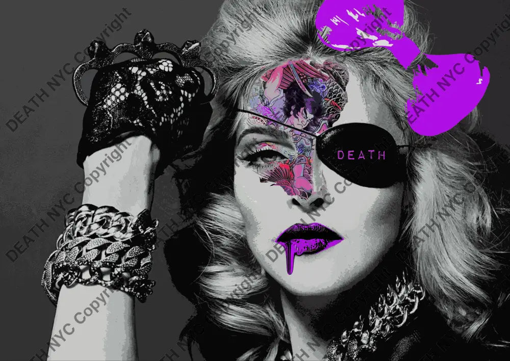 Auction ’nadib face tattoo pp’ art print 45x32cm (Edition of 100) - Art Print