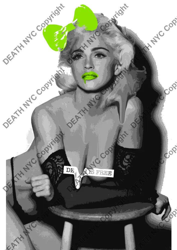 Auction ’madonna melt grn’ art print 45x32cm (Edition of 100) Art Print