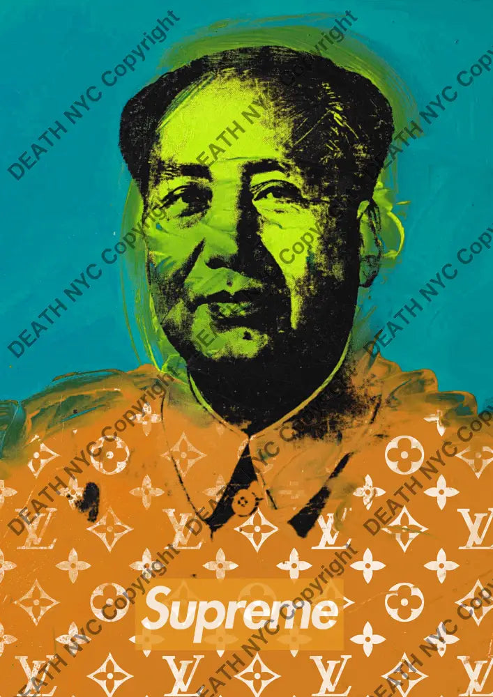 Auction ’mao L sup blue’ art print 45x32cm (Edition of 100) Art Print