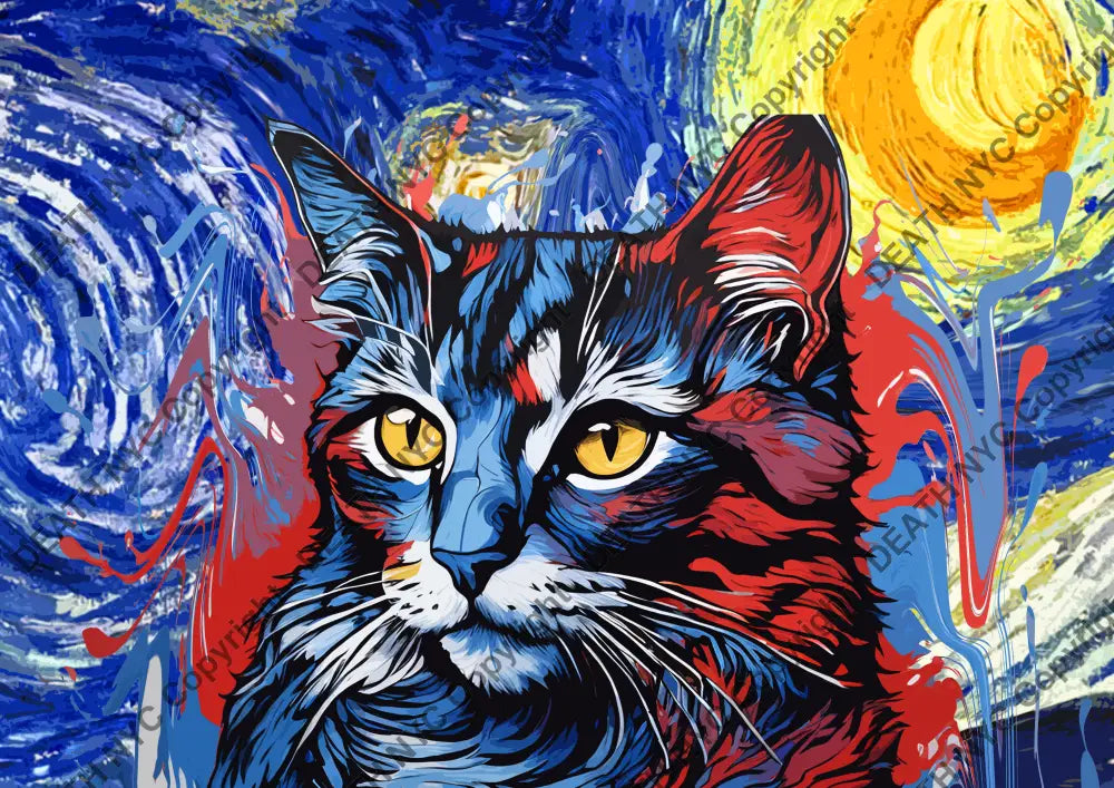 Auction ’MF163 cat’ art print 45x32cm (Edition of 100) Art Print
