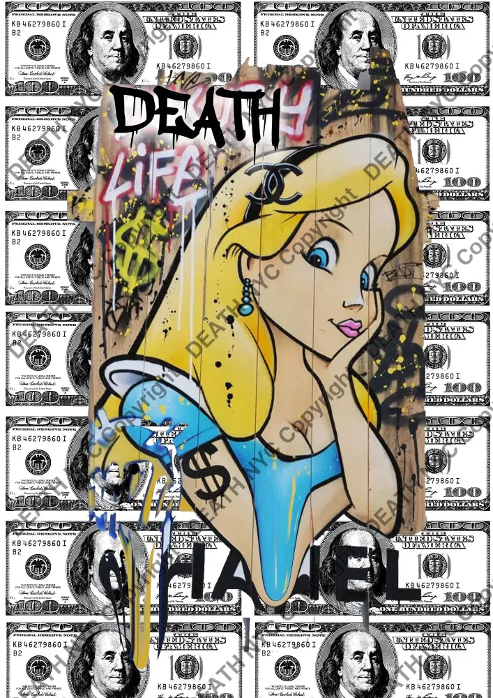 Auction ’MF279 alice’ art print 45x32cm (Edition of 100) Art Print