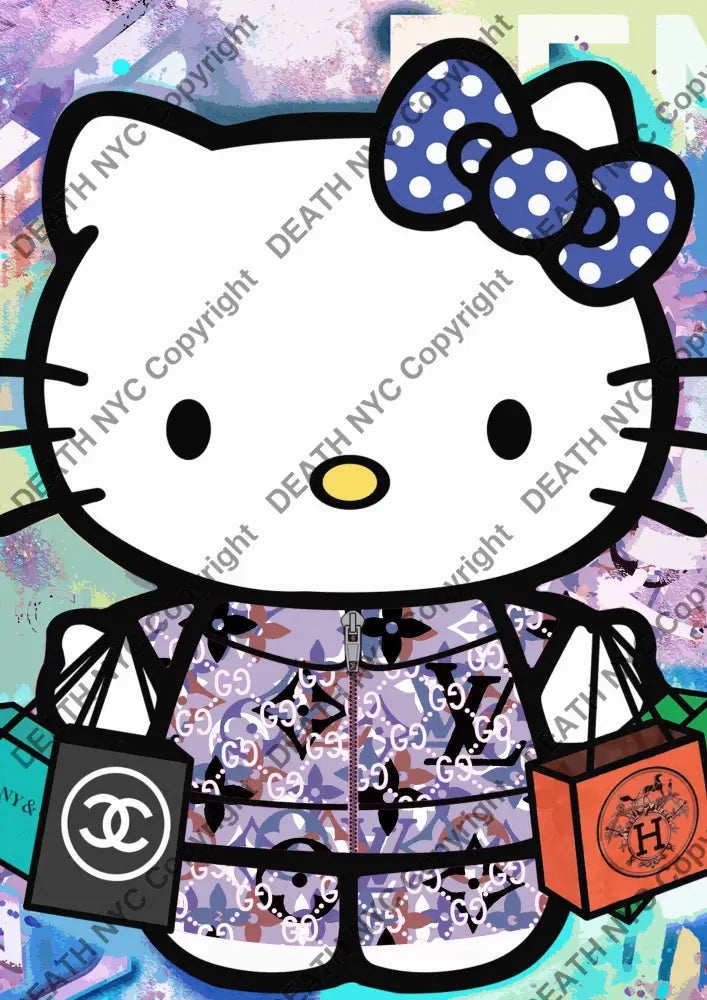 Auction ’MG232 kitty’ art print 45x32cm (Edition of 100) - Art Print