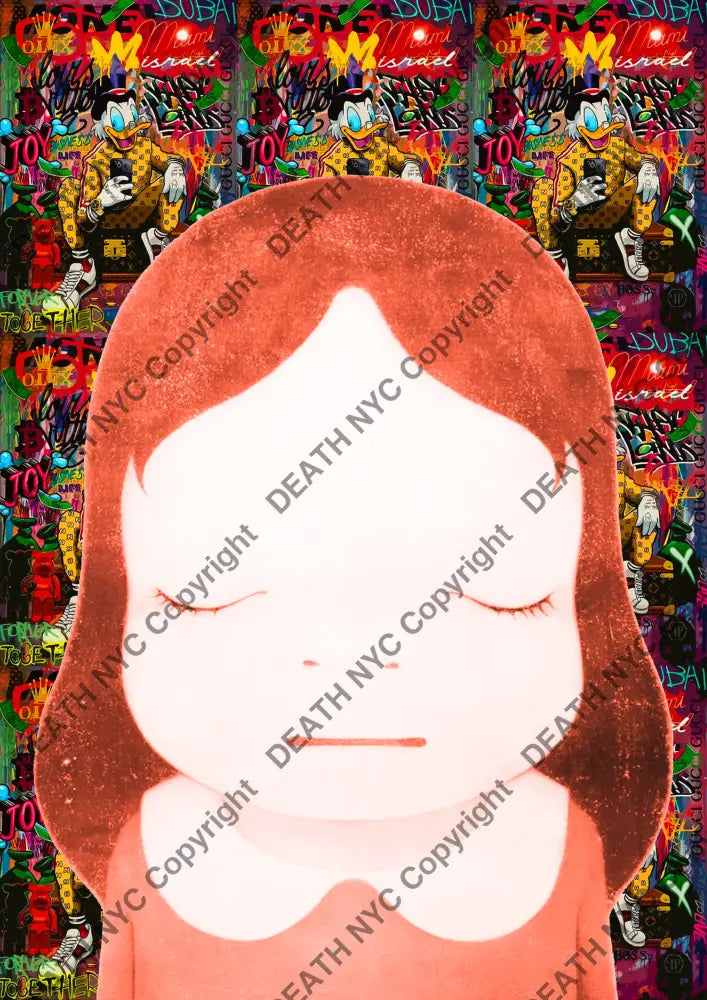 Auction ’MG448 girl’ art print 45x32cm (Edition of 100) Art Print