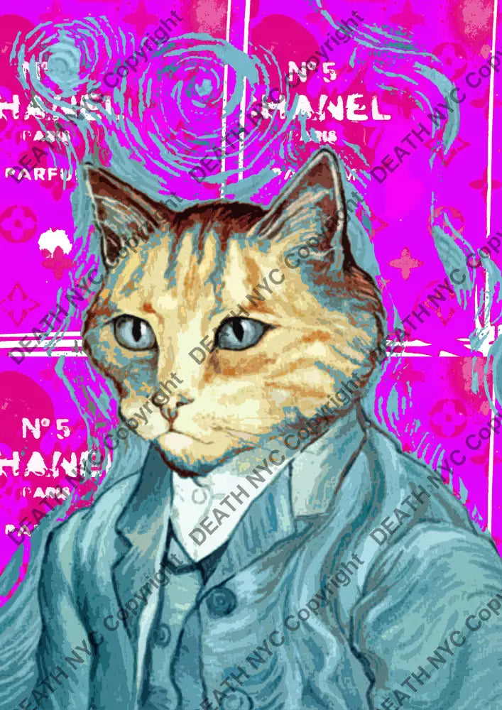 Auction ’Mi300 cat’ art print 45x32cm (Edition of 100) Art Print