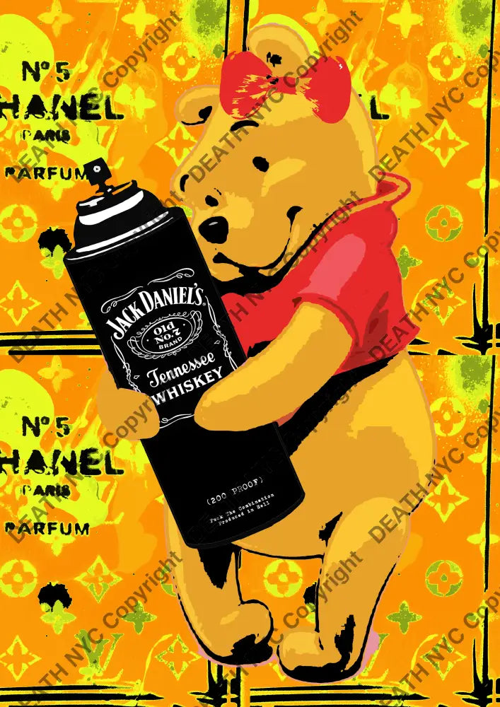 Auction ’Mi586 pooh’ art print 45x32cm (Edition of 100) Art Print
