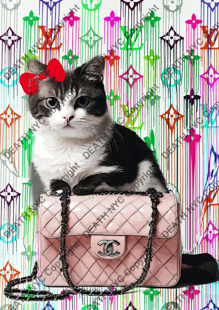 Auction ’Mi843 cat’ art print 45x32cm (Edition of 100) Art Print