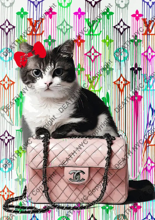 Auction ’Mi843 cat’ art print 45x32cm (Edition of 100) Art Print