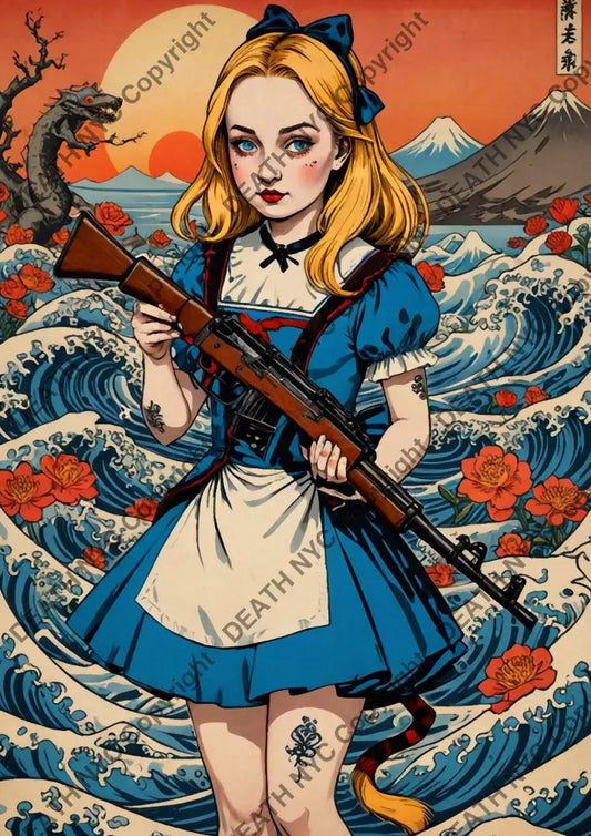 Auction ’MJ115 alice’ 45x32cm (Edition of 100) Art Print