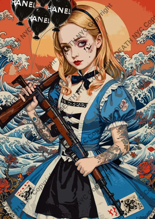 Auction ’MJ120 alice’ art print 45x32cm (Edition of 100) - Art Print