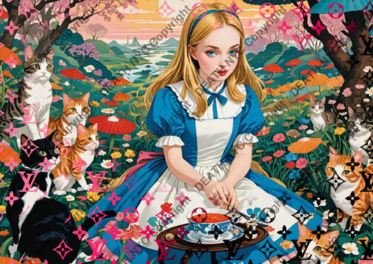 Auction ’MJ649 alice’ 45x32cm (Edition of 100) Art Print