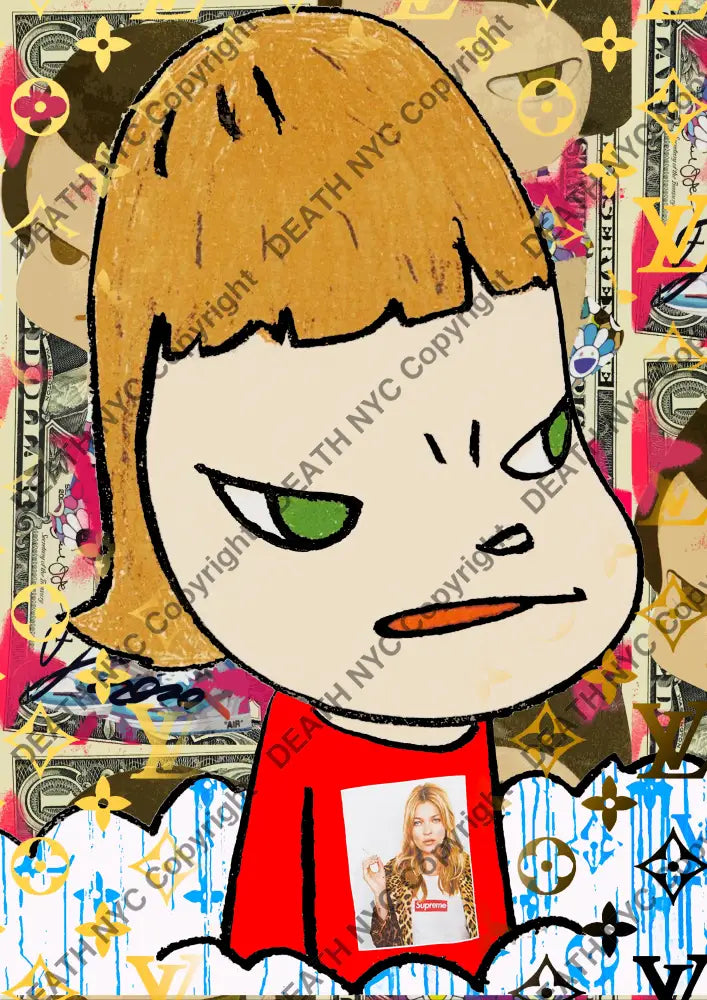 Auction ’MJ702 girl’ art print 45x32cm (Edition of 100) Art Print