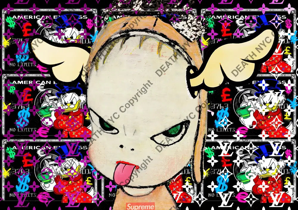 Auction ’MK27 girl’ art print 45x32cm (Edition of 100) Art Print