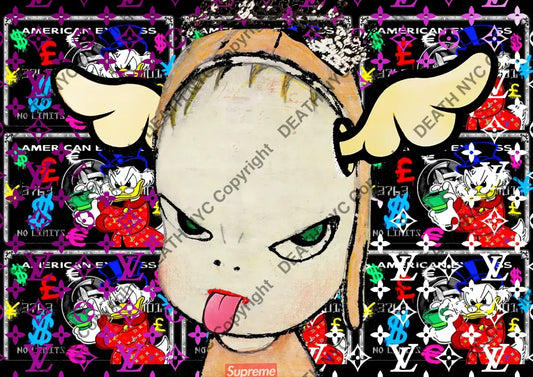 Auction ’MK27 girl’ art print 45x32cm (Edition of 100) Art Print