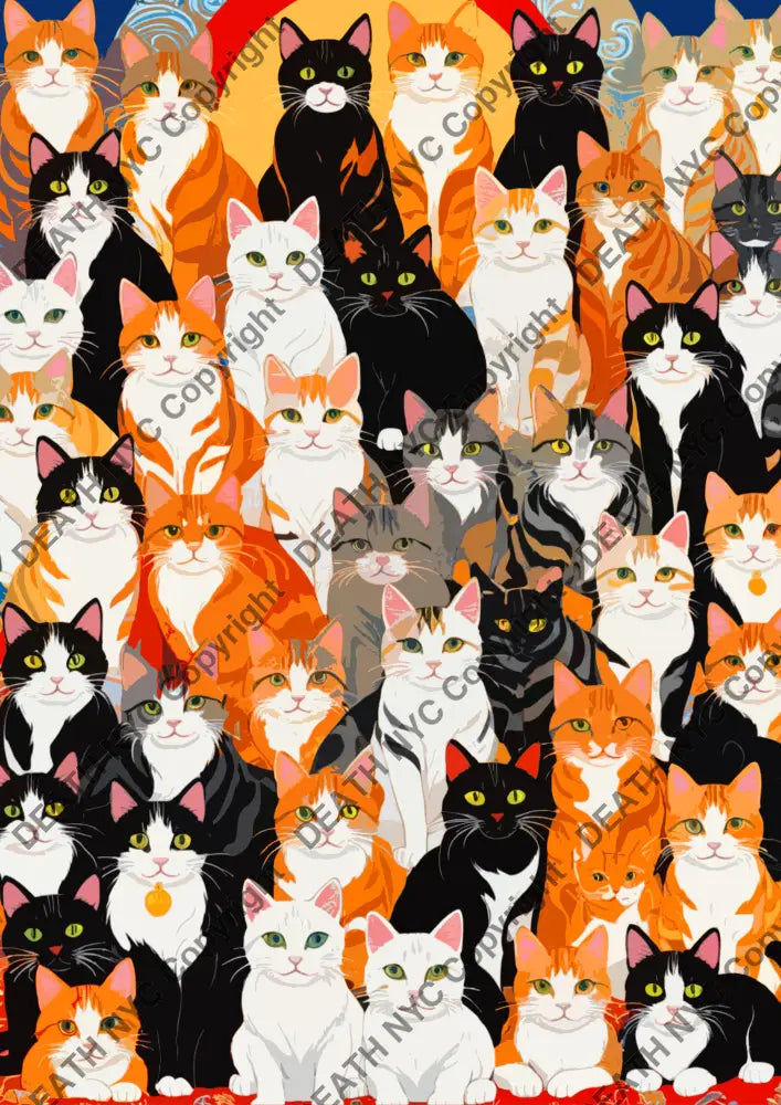 Auction ’MK61 cat’ art print 45x32cm (Edition of 100) Art Print