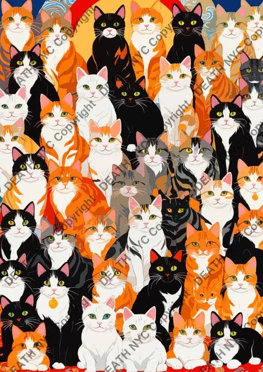 Auction ’MK61 cat’ art print 45x32cm (Edition of 100) Art Print