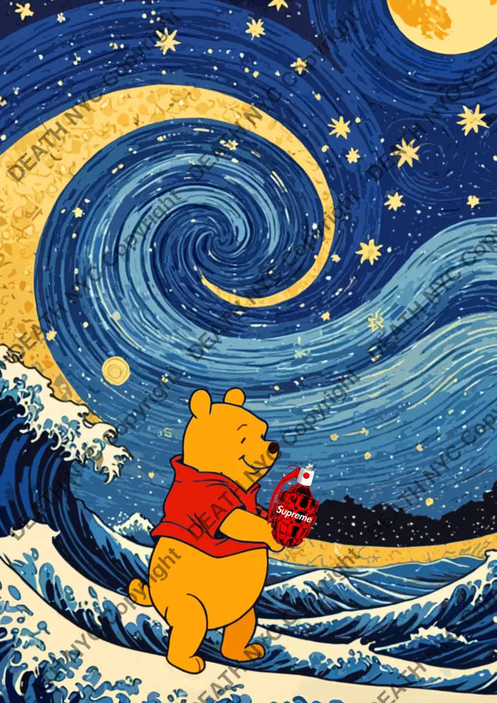 Auction ’MO143 pooh ’ art print 45x32cm (Edition of 100) - Art Print