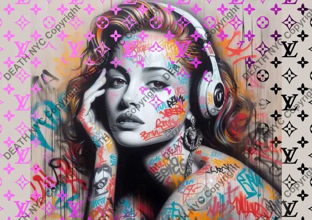 Auction ’MO279 girl ’ art print 45x32cm (Edition of 100) - Art Print