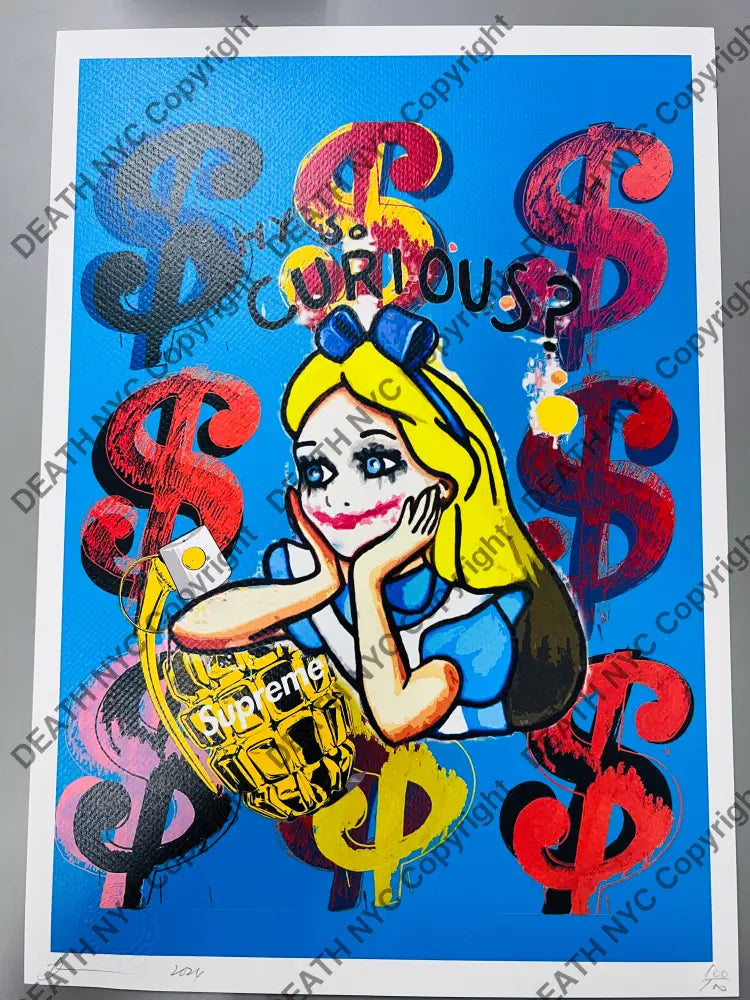 Auction ’Money Alice’ 45x32cm (Edition of 100) (2024) Art Print