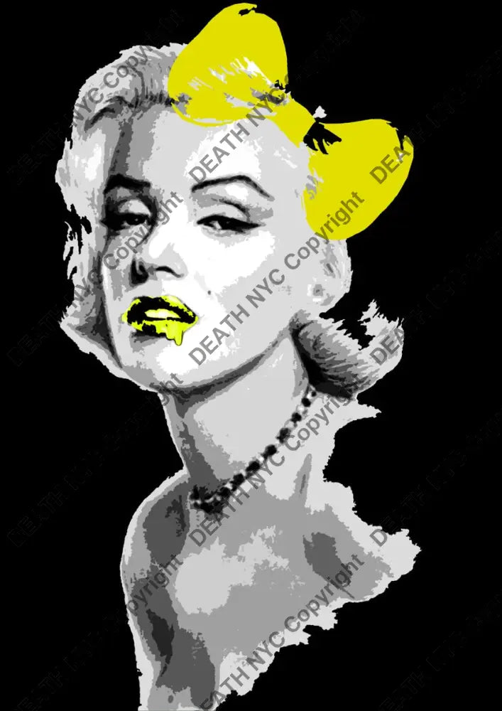 Auction ’monr blk yel’ art print 45x32cm (Edition of 100) Art Print