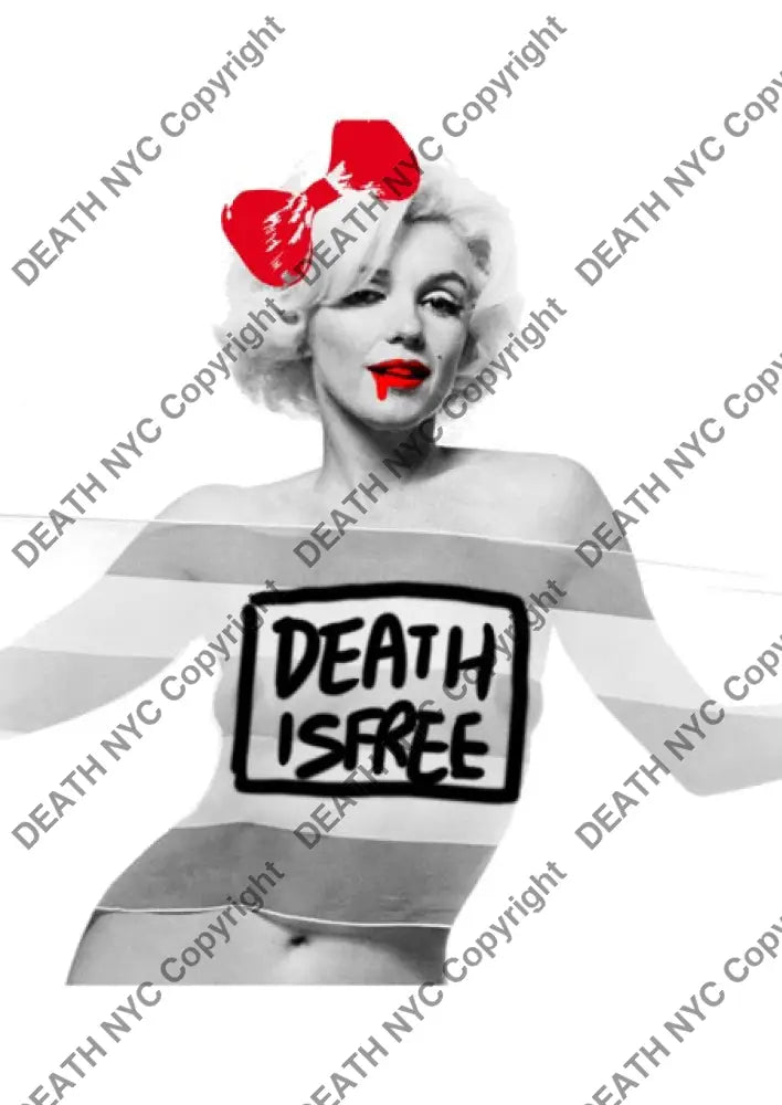 Auction ’monr death is free’ art print 45x32cm (Edition of 100) - Art Print