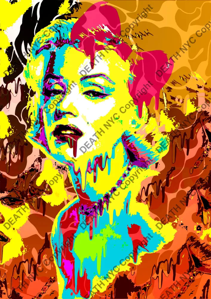 Auction ’monr drip ape 1’’ art print 45x32cm (Edition of 100) Art Print