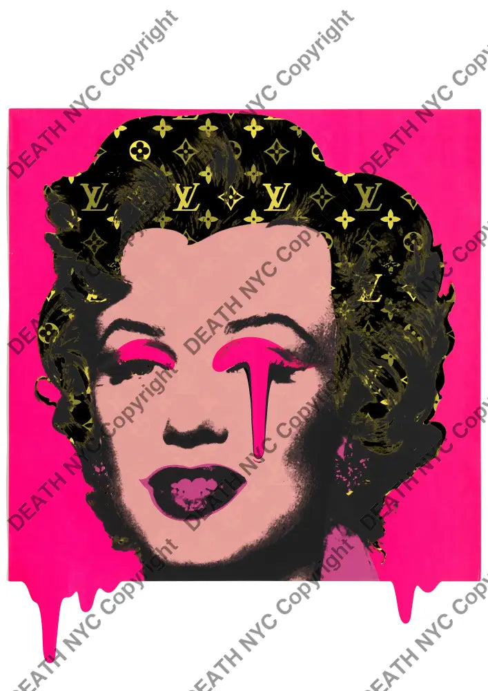 Auction ’monr pink ’ art print 45x32cm (Edition of 100) - Art Print