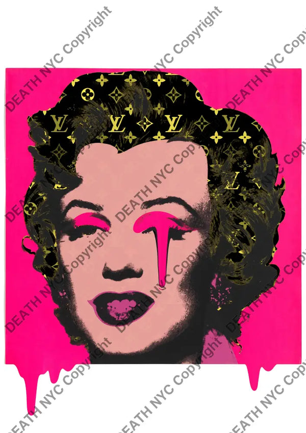 Auction ’monr pink ’ art print 45x32cm (Edition of 100) - Art Print