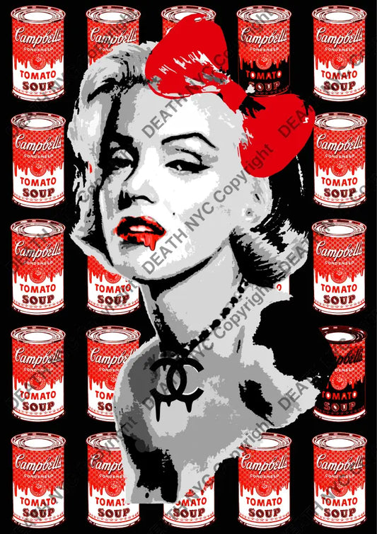 Auction ’Monr soup red black’ art print 45x32cm (Edition of 100) Art Print