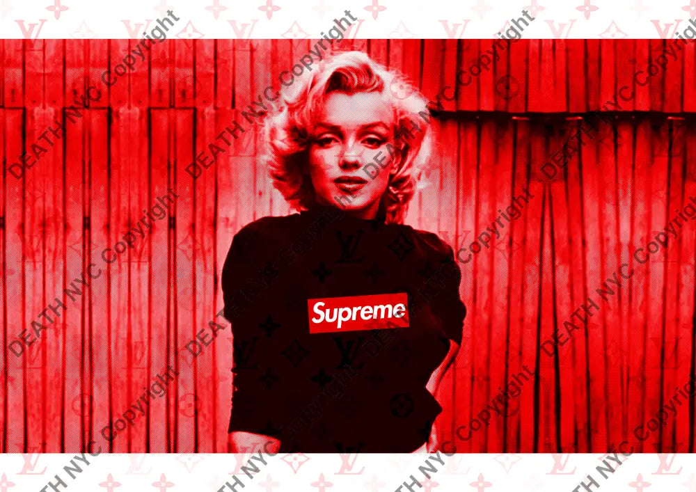 Auction ’monr sup red white’ art print 45x32cm (Edition of 100) Art Print