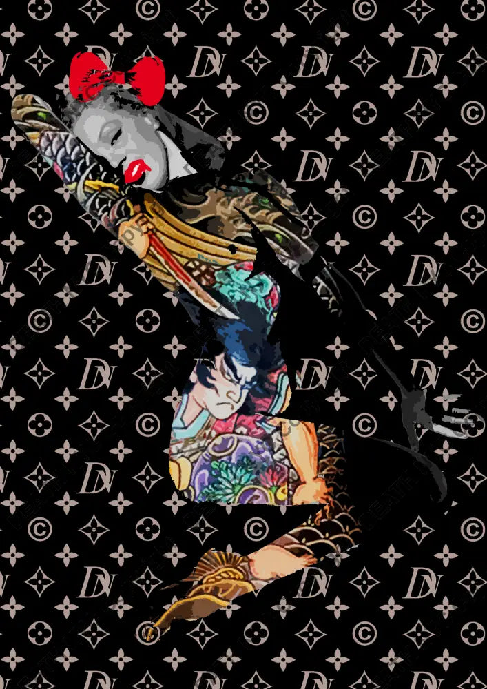 Auction ’monr tatoo dn r ’ art print 45x32cm (Edition of 100) - Art Print