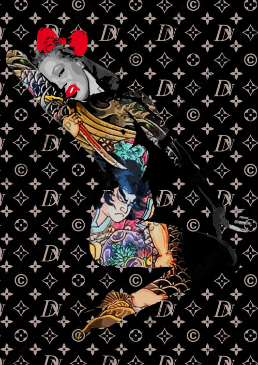 Auction ’monr tatoo dn r ’ art print 45x32cm (Edition of 100) - Art Print