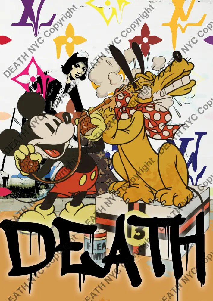 Auction ’mouse spr y your face’ art print 45x32cm (Edition of 100) Art Print