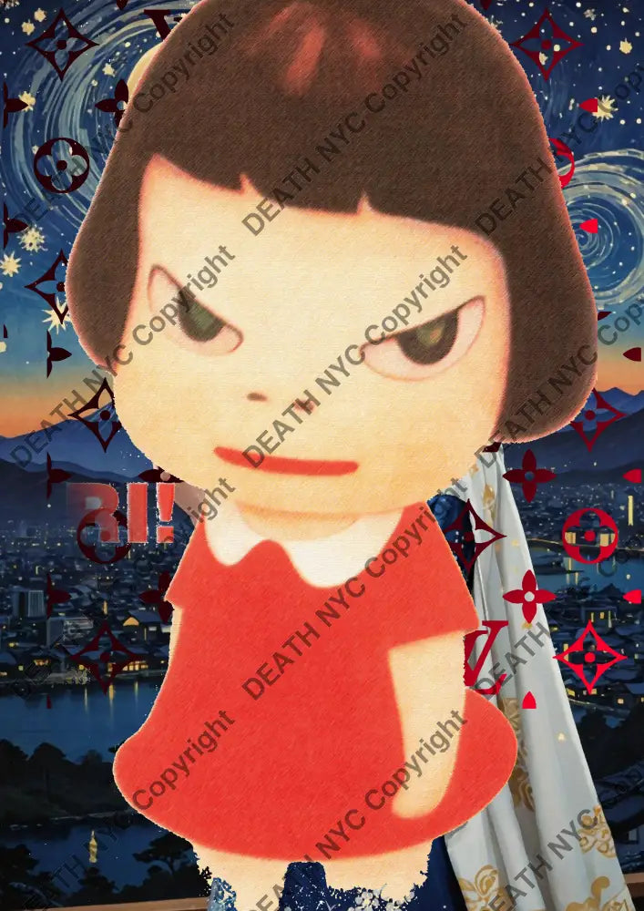 Auction ’MW183 girl’ art print 45x32cm (Edition of 100) Art Print