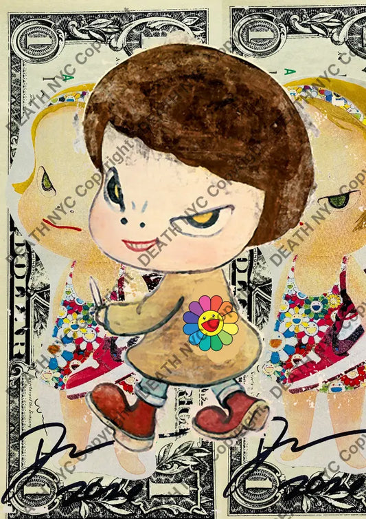 Auction ’N kill girl flwr’ art print 45x32cm (Edition of 100) Art Print