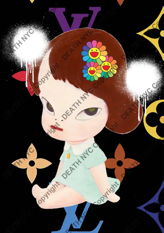 Auction ’N sit white drip 1’’ art print 45x32cm (Edition of 100) Art Print